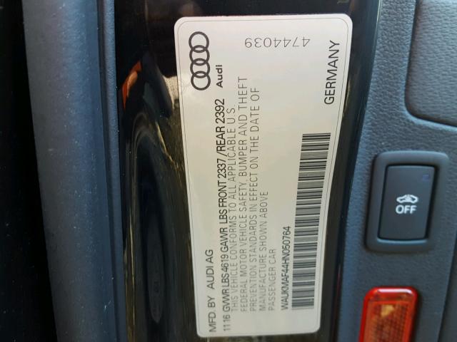 WAUKMAF44HN050764 - 2017 AUDI A4 ULTRA P BLACK photo 10