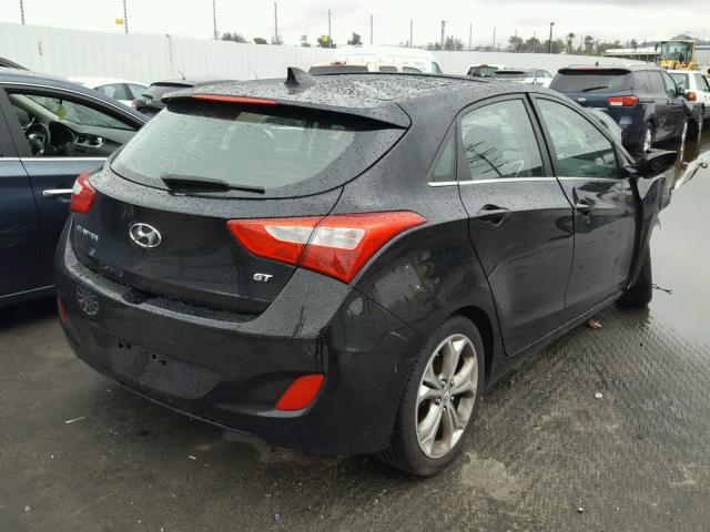 KMHD35LE8DU098475 - 2013 HYUNDAI ELANTRA GT BLACK photo 4