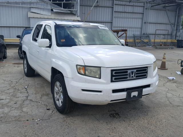 2HJYK16576H571281 - 2006 HONDA RIDGELINE WHITE photo 1