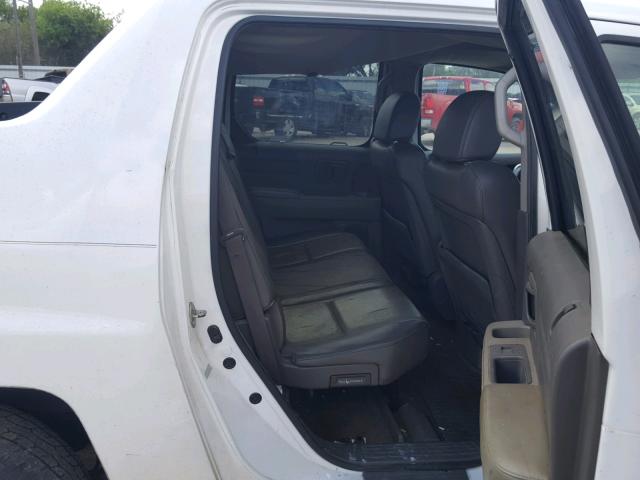 2HJYK16576H571281 - 2006 HONDA RIDGELINE WHITE photo 6