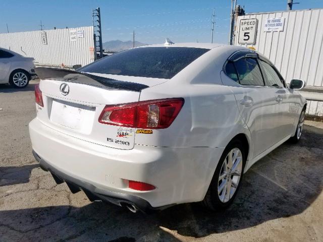 JTHBF5C22C5167516 - 2012 LEXUS IS 250 WHITE photo 4