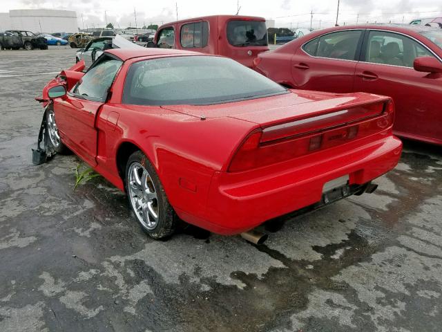 JH4NA2160XT000038 - 1999 ACURA NSX T RED photo 3