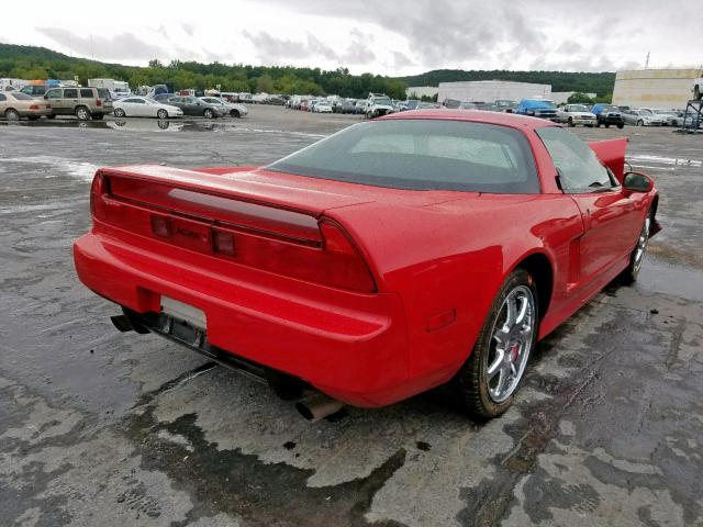 JH4NA2160XT000038 - 1999 ACURA NSX T RED photo 4