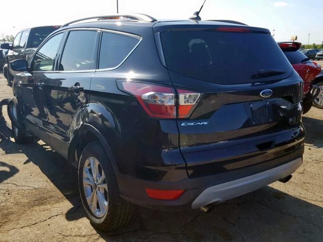 1FMCU0HD6JUD02083 - 2018 FORD ESCAPE SEL BLACK photo 3