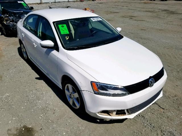 3VW3L7AJ5CM464369 - 2012 VOLKSWAGEN JETTA TDI WHITE photo 1