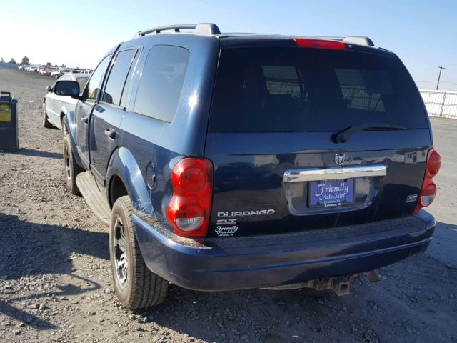 1D4HB48D44F125164 - 2004 DODGE DURANGO SL BLUE photo 3