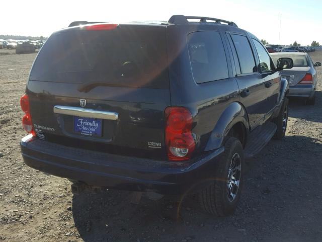 1D4HB48D44F125164 - 2004 DODGE DURANGO SL BLUE photo 4