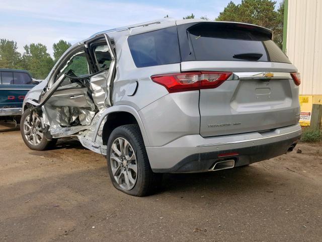 1GNEVKKWXKJ297724 - 2019 CHEVROLET TRAVERSE P SILVER photo 3