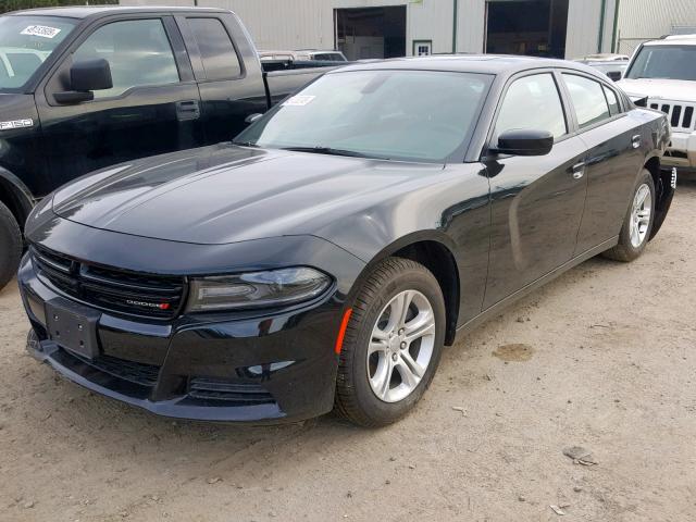 2C3CDXBG6KH636543 - 2019 DODGE CHARGER SX BLACK photo 2