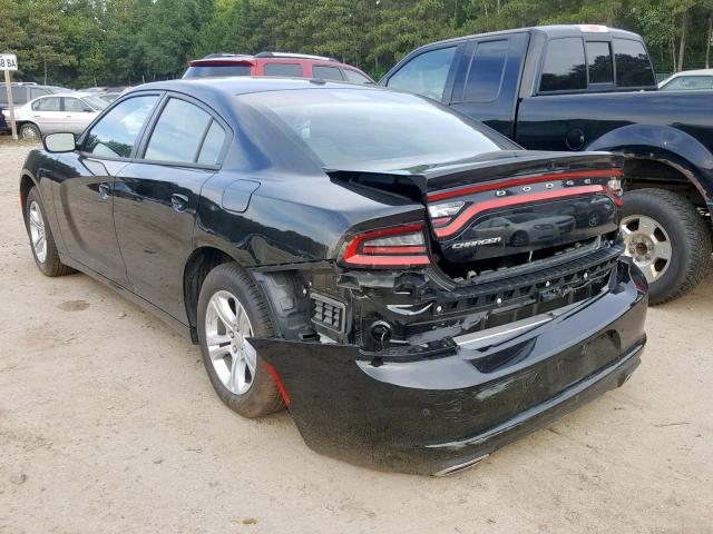 2C3CDXBG6KH636543 - 2019 DODGE CHARGER SX BLACK photo 3