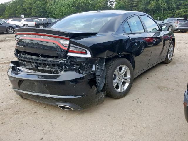 2C3CDXBG6KH636543 - 2019 DODGE CHARGER SX BLACK photo 4