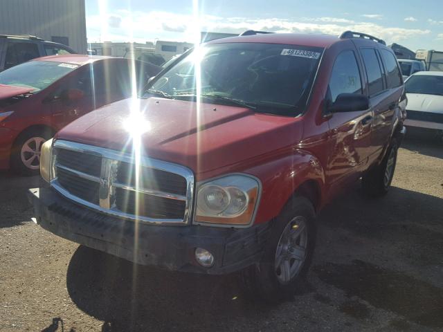 1D4HB48N55F542321 - 2005 DODGE DURANGO SL RED photo 2