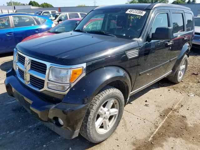 1D8GU28K97W732849 - 2007 DODGE NITRO SXT BLACK photo 2