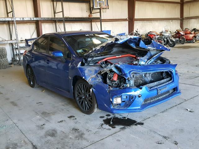 JF1VA2P67F9831837 - 2015 SUBARU WRX STI BLUE photo 1