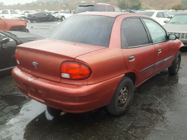 2C1MR522816716041 - 2001 CHEVROLET METRO LSI RED photo 4