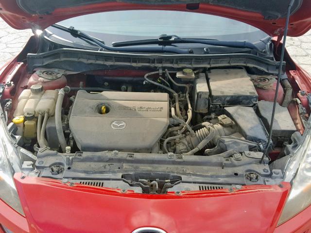 JM1BL1H59A1131347 - 2010 MAZDA 3 S RED photo 7