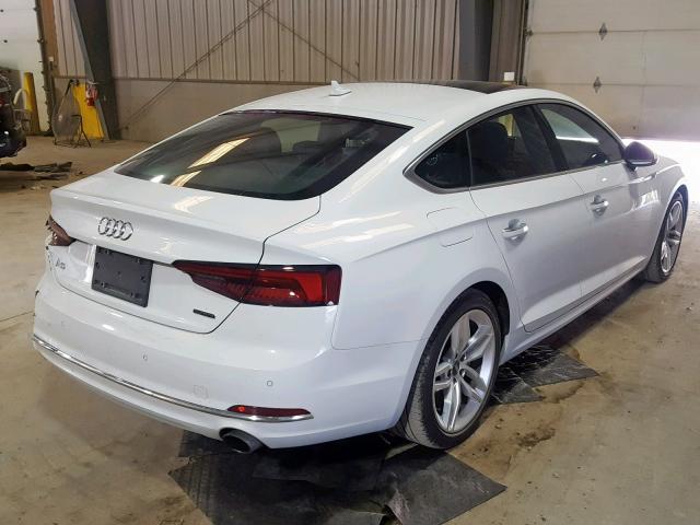 WAUBNCF59KA008381 - 2019 AUDI A5 PREMIUM WHITE photo 4