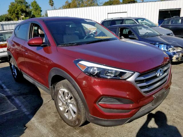 KM8J23A47HU460578 - 2017 HYUNDAI TUCSON SE BURGUNDY photo 1