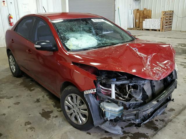 KNAFU4A27A5051583 - 2010 KIA FORTE EX RED photo 1