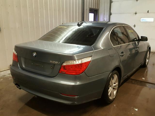 WBANV13589C153979 - 2009 BMW 528 XI BLUE photo 4