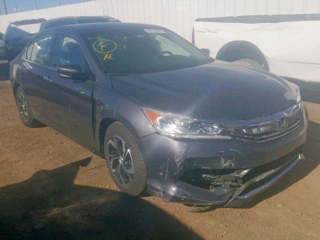 1HGCR2F30HA126382 - 2017 HONDA ACCORD LX BLUE photo 1