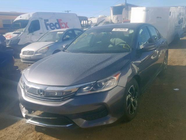 1HGCR2F30HA126382 - 2017 HONDA ACCORD LX BLUE photo 2