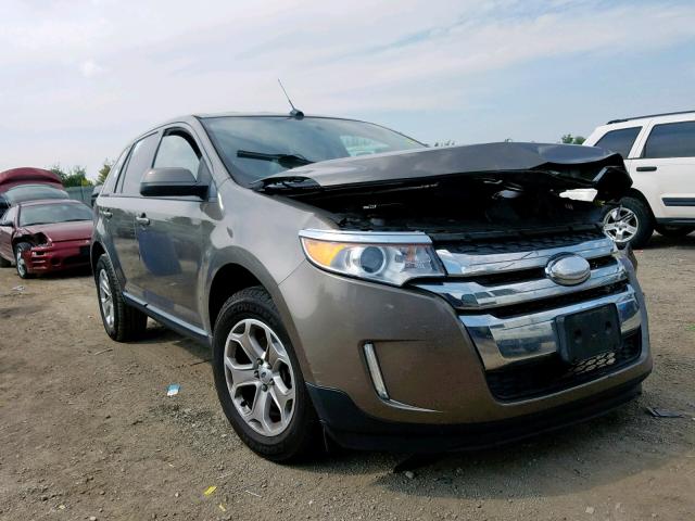 2FMDK3JC8DBC32321 - 2013 FORD EDGE SEL BROWN photo 1