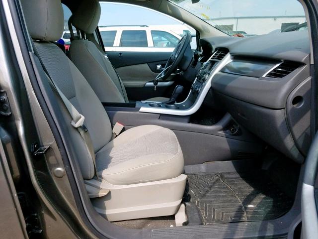 2FMDK3JC8DBC32321 - 2013 FORD EDGE SEL BROWN photo 5