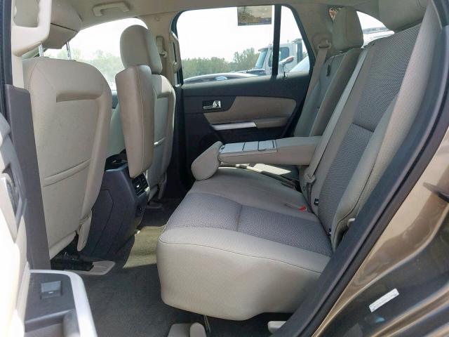 2FMDK3JC8DBC32321 - 2013 FORD EDGE SEL BROWN photo 6