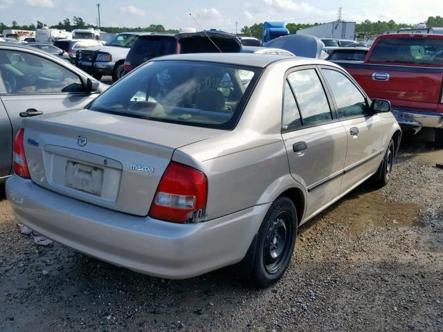 JM1BJ222XY0254990 - 2000 MAZDA PROTEGE DX BEIGE photo 4