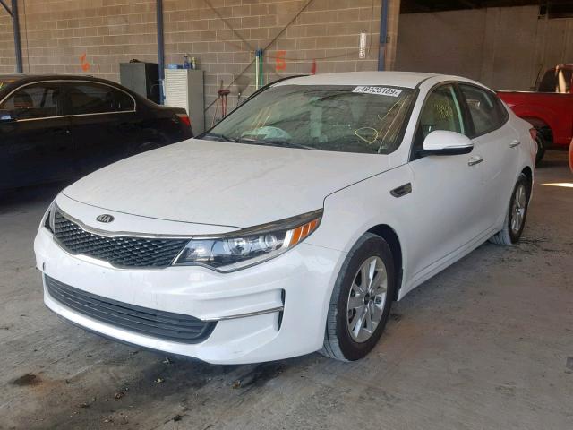 KNAGT4L34G5084689 - 2016 KIA OPTIMA LX WHITE photo 2