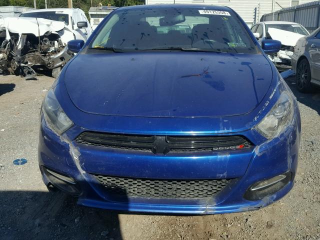 1C3CDFBB2ED833080 - 2014 DODGE DART SXT BLUE photo 9