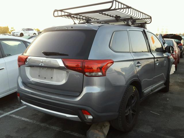 JA4AZ3A30GZ019247 - 2016 MITSUBISHI OUTLANDER GRAY photo 4