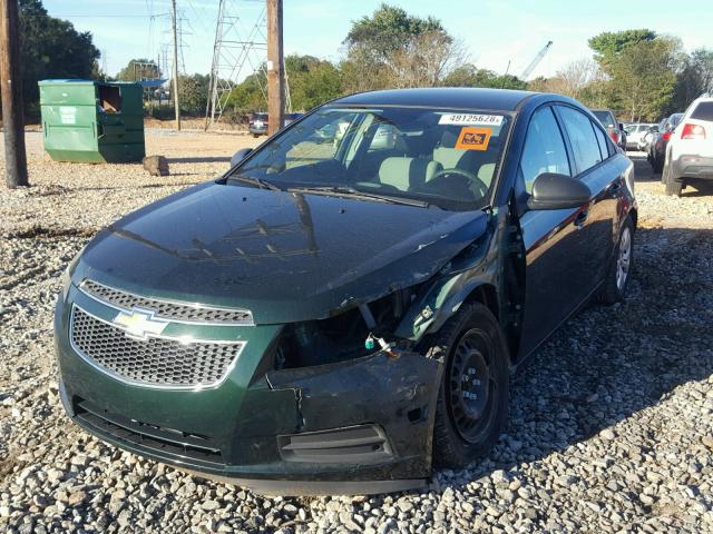 1G1PA5SH5E7124459 - 2014 CHEVROLET CRUZE LS GREEN photo 2