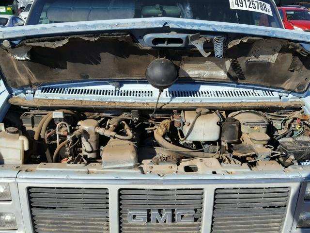 1GDEG25KXL7508698 - 1990 GMC RALLY WAGO BLUE photo 7