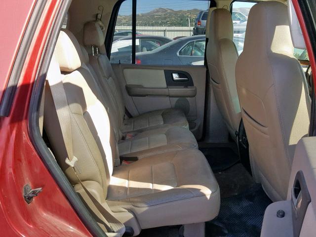 1FMPU18L63LA53372 - 2003 FORD EXPEDITION RED photo 6