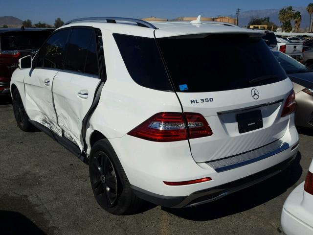 4JGDA5JB7FA613548 - 2015 MERCEDES-BENZ ML 350 WHITE photo 3