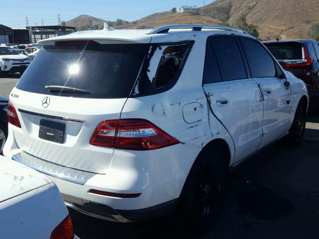 4JGDA5JB7FA613548 - 2015 MERCEDES-BENZ ML 350 WHITE photo 4