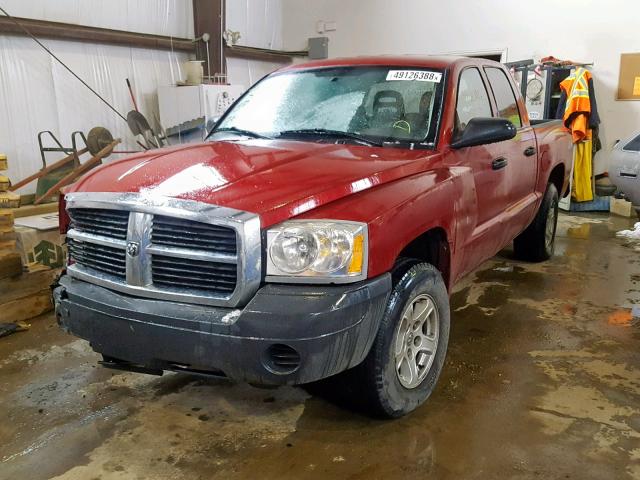 1D7HW28K36S580902 - 2006 DODGE DAKOTA QUA RED photo 2