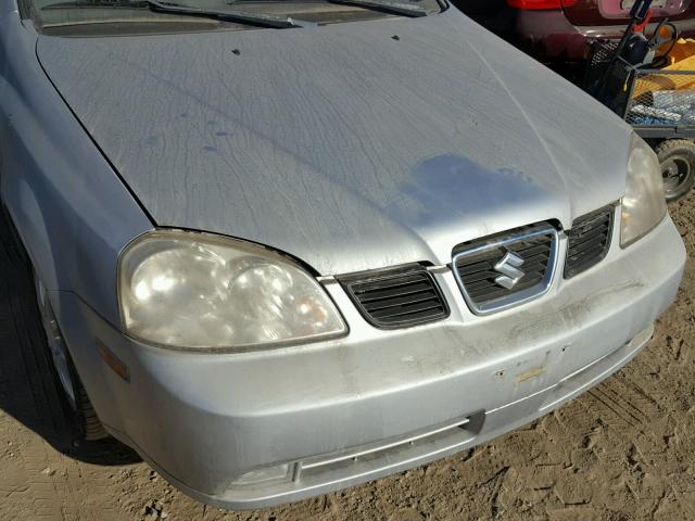 KL5JJ56Z95K150890 - 2005 SUZUKI FORENZA LX SILVER photo 9