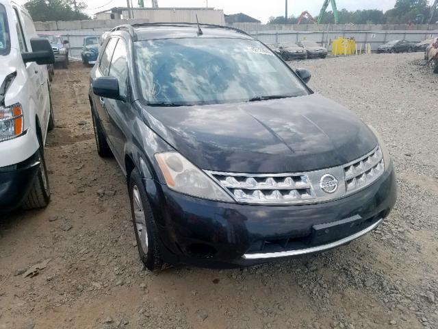 JN8AZ08W77W639779 - 2007 NISSAN MURANO SL BLACK photo 1