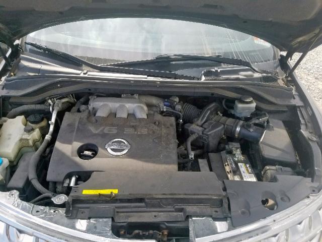 JN8AZ08W77W639779 - 2007 NISSAN MURANO SL BLACK photo 7