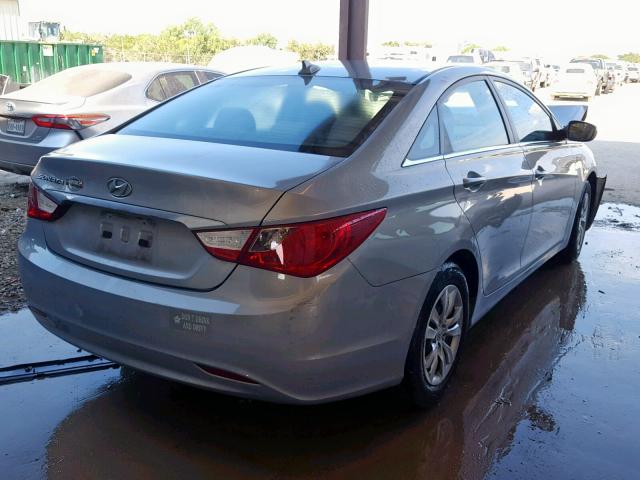 5NPEB4AC9DH570183 - 2013 HYUNDAI SONATA GLS BLUE photo 4