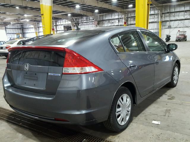 JHMZE2H39BS000779 - 2011 HONDA INSIGHT GRAY photo 4