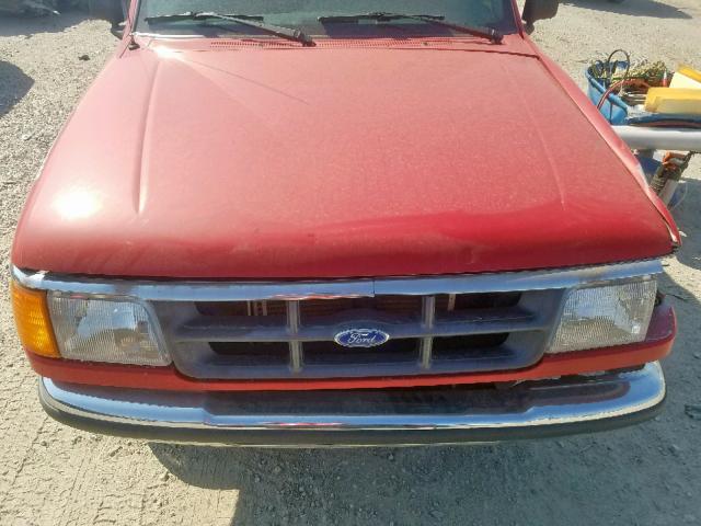 1FTCR10A6RPB00268 - 1994 FORD RANGER RED photo 7