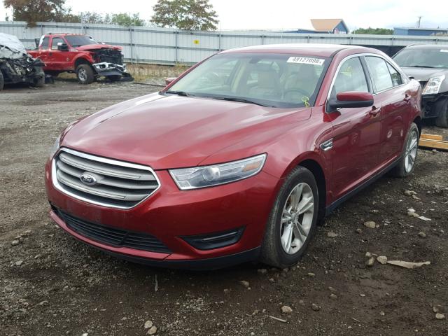 1FAHP2E81DG159265 - 2013 FORD TAURUS SEL RED photo 2