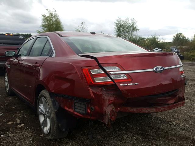 1FAHP2E81DG159265 - 2013 FORD TAURUS SEL RED photo 4