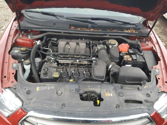 1FAHP2E81DG159265 - 2013 FORD TAURUS SEL RED photo 7