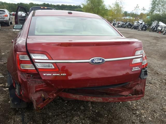 1FAHP2E81DG159265 - 2013 FORD TAURUS SEL RED photo 9