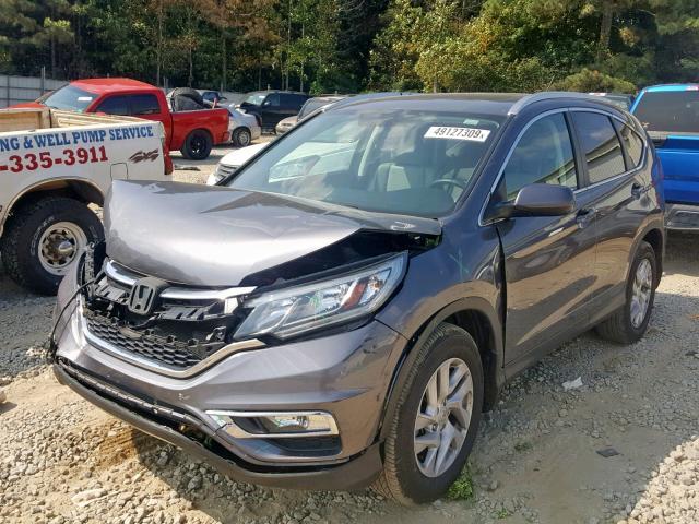 2HKRM3H72FH501370 - 2015 HONDA CR-V EXL GRAY photo 2